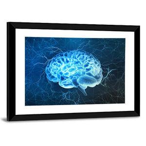 Electrical Activity Of Human Brain Wall Art