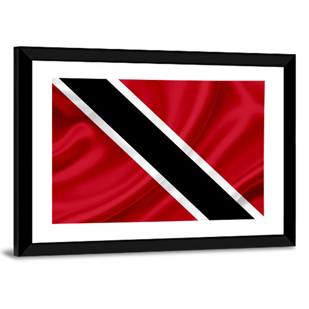 Trinidad and Tobago Flag, Diagonal Stripe Wall Art