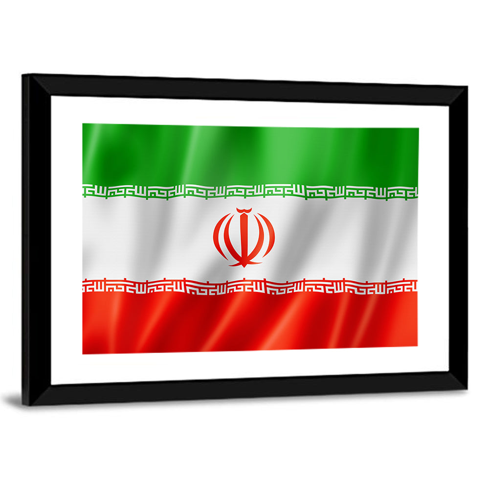 Iran National Flag Wall Art