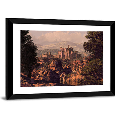Medieval Castle at Golden Hour Wall Art