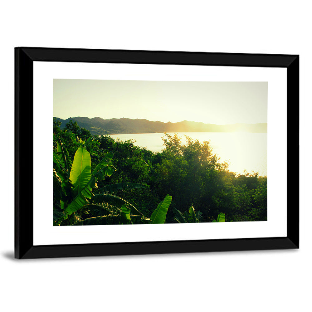 Sunrise Over Lake Bosumtwi Wall Art