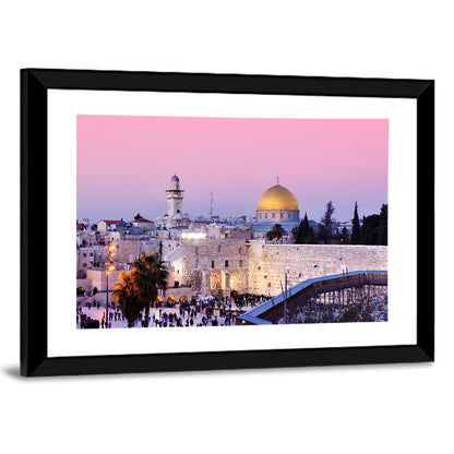 Dome of the Rock and Western , Jerusalem Wall Art