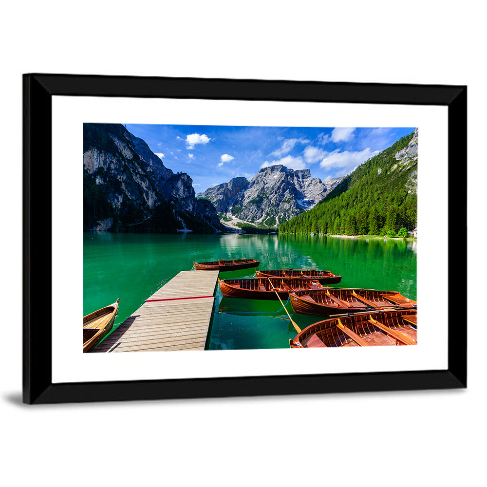 Lago Di Braies, Dolomites Wall Art