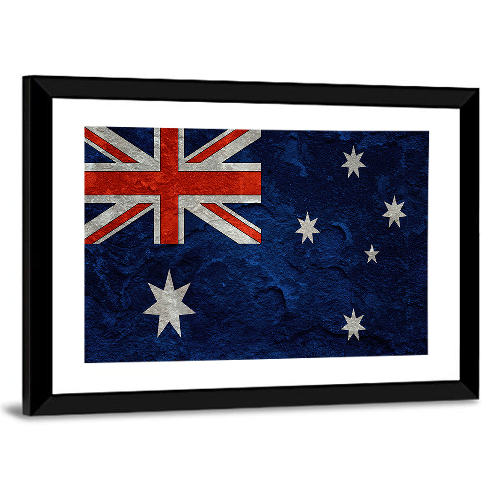 Distressed Australian Flag Wall Art