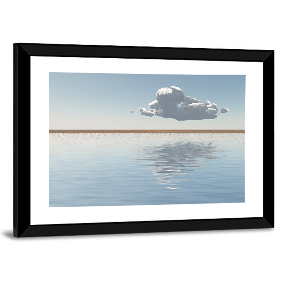 Single Cloud Reflection Wall Art