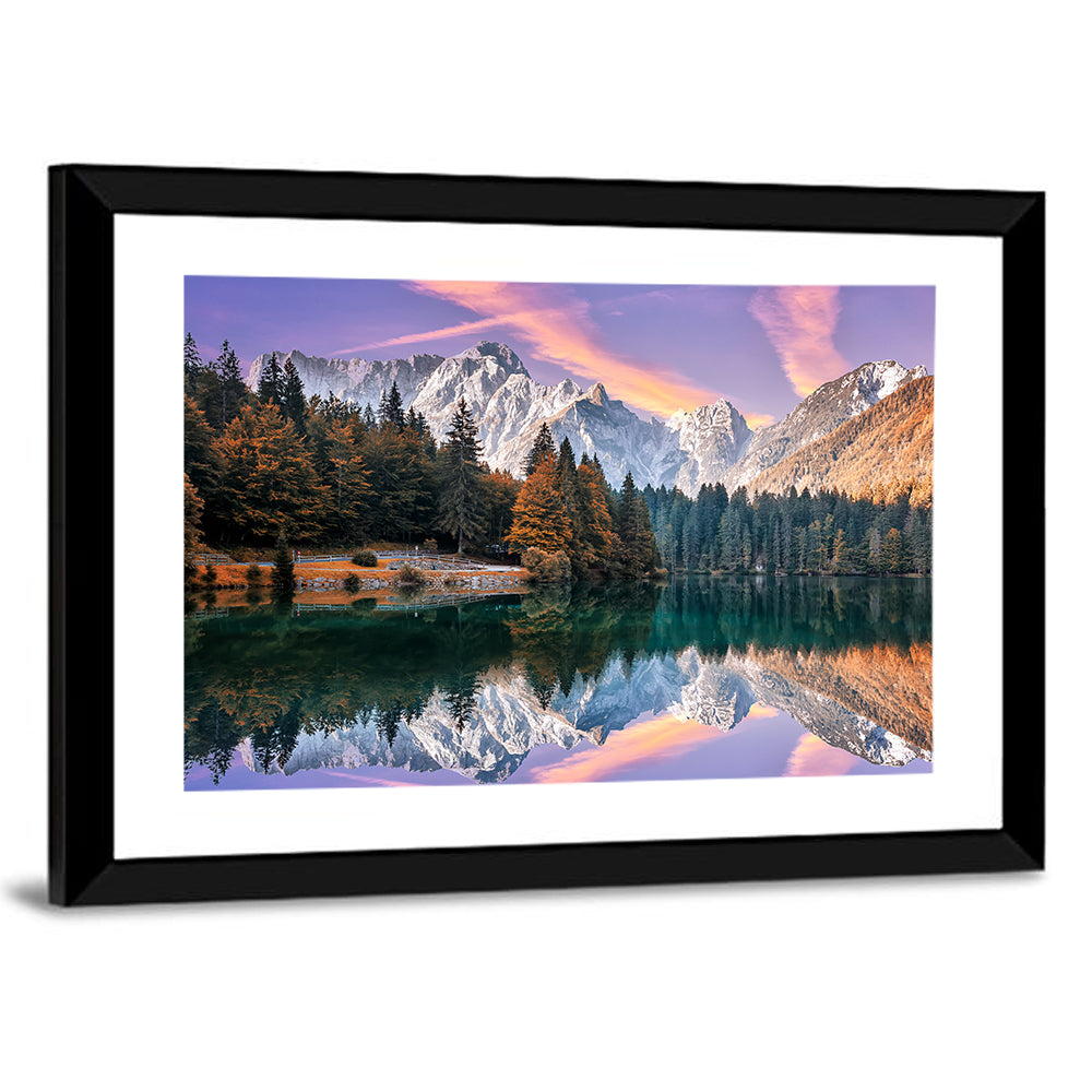 Fusine Lake at Dusk Wall Art