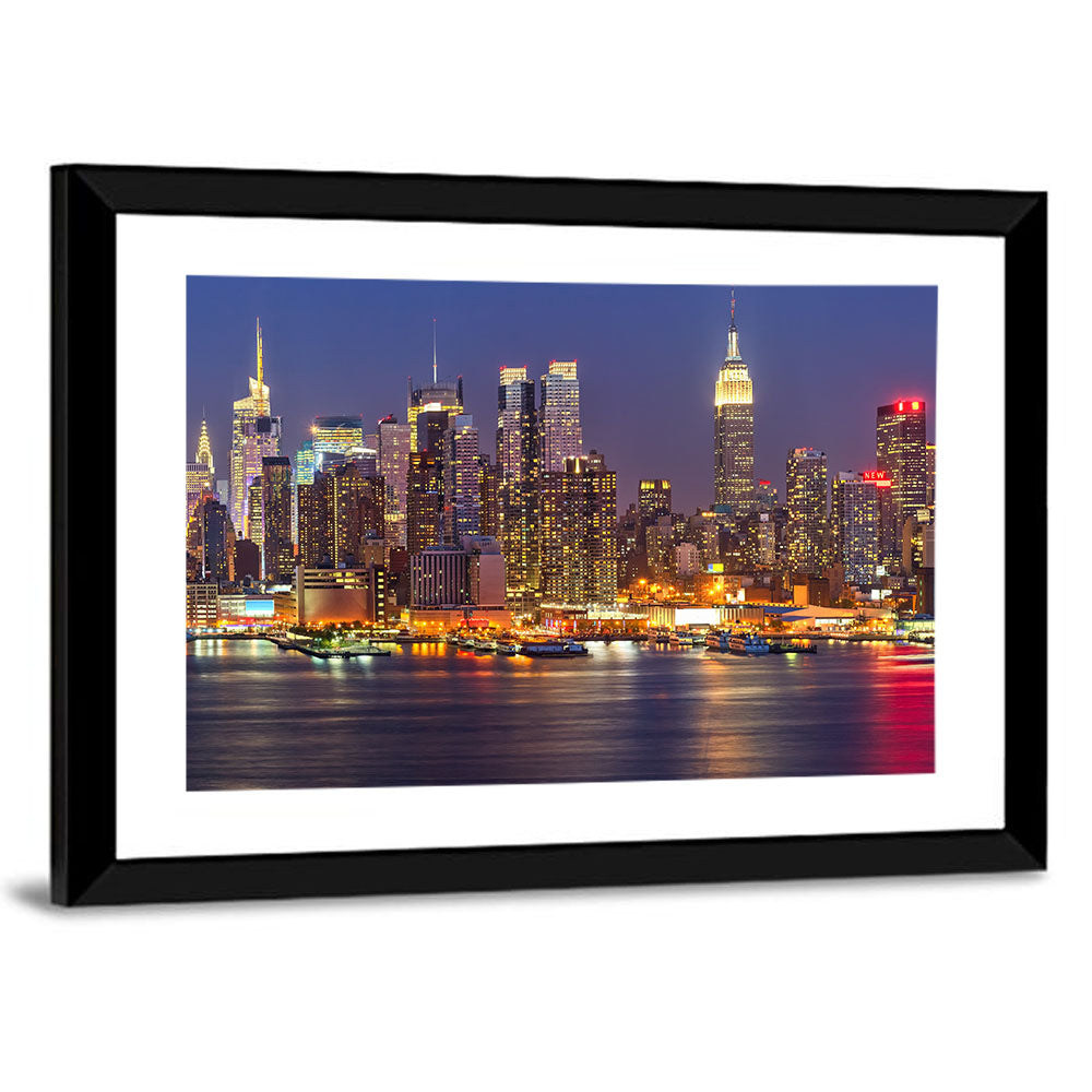 Manhattan at Night Wall Art