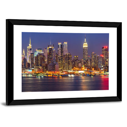 Manhattan at Night Wall Art