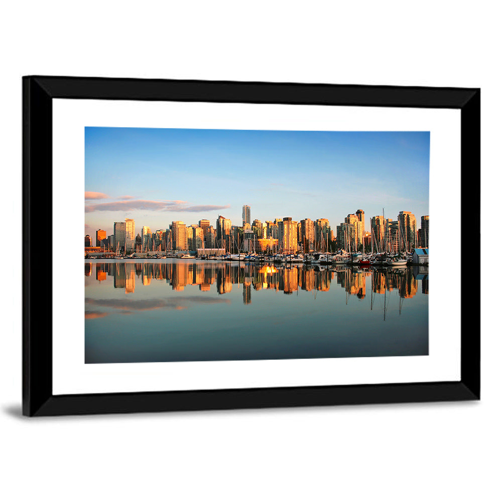 Coal Harbour Vancouver Skyline Wall Art