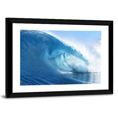 Blue Surf Barrel Wall Art