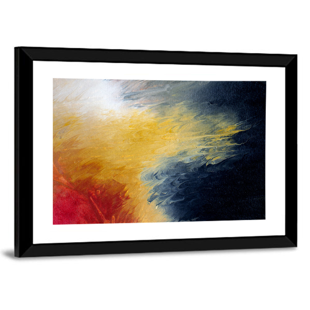 Solar Flare Oil Abstract Wall Art