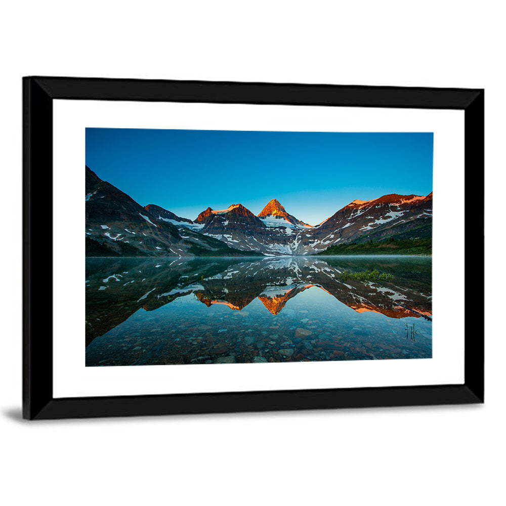 Reflection Of Mount Assiniboine Wall Art