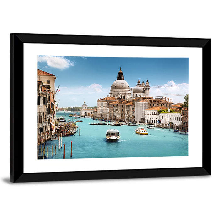 Grand Canal, Santa Maria Della Salute Wall Art as a framed print