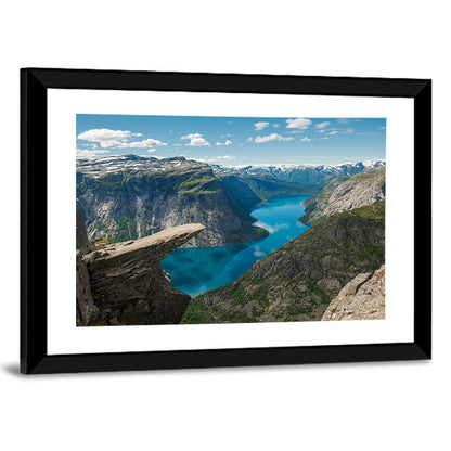 Trolltunga Over Ringedalsvatnet Wall Art