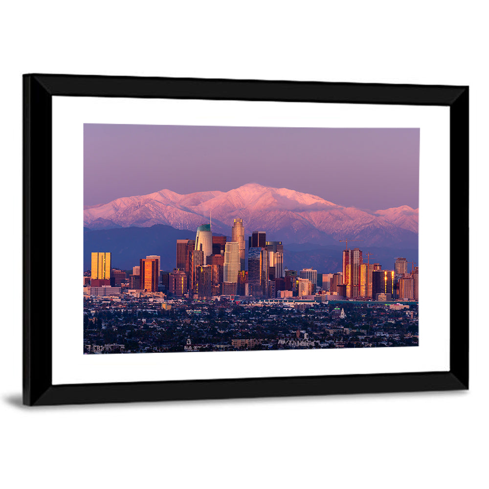 Los Angeles Downtown Skyline at Dusk Wall Art