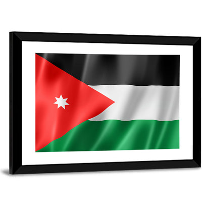 Flag Of Jordan Wall Art