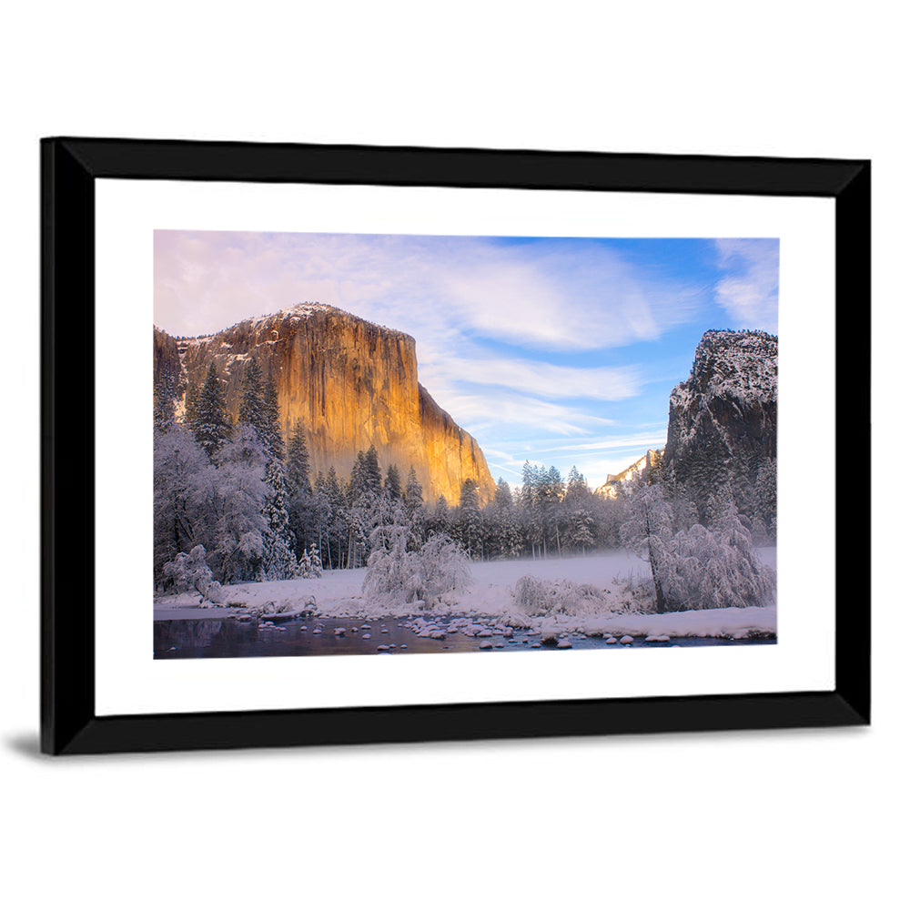 El Capitan in Winter, Yosemite Valley Wall Art