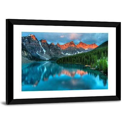 Moraine Lake at Golden Hour Wall Art
