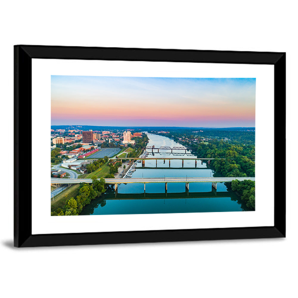 Augusta Savannah River Skyline Wall Art