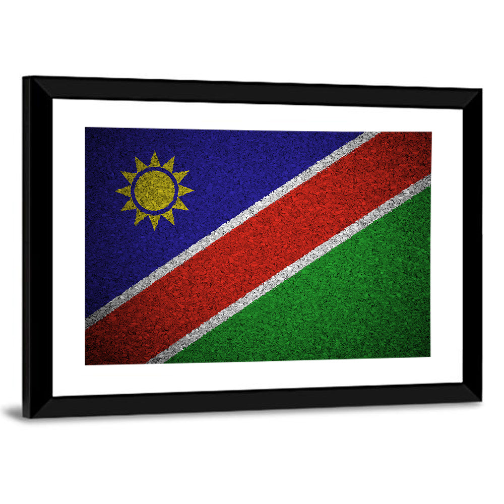 Namibian Flag Graphic Wall Art