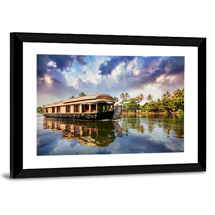 Alleppey Houseboat, Kerala Backwaters Wall Art