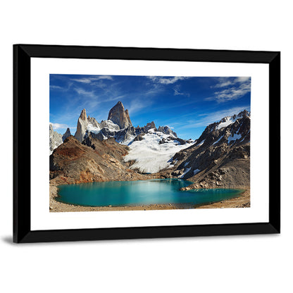 Turquoise Laguna and Fitz Roy, Los Glaciares Wall Art