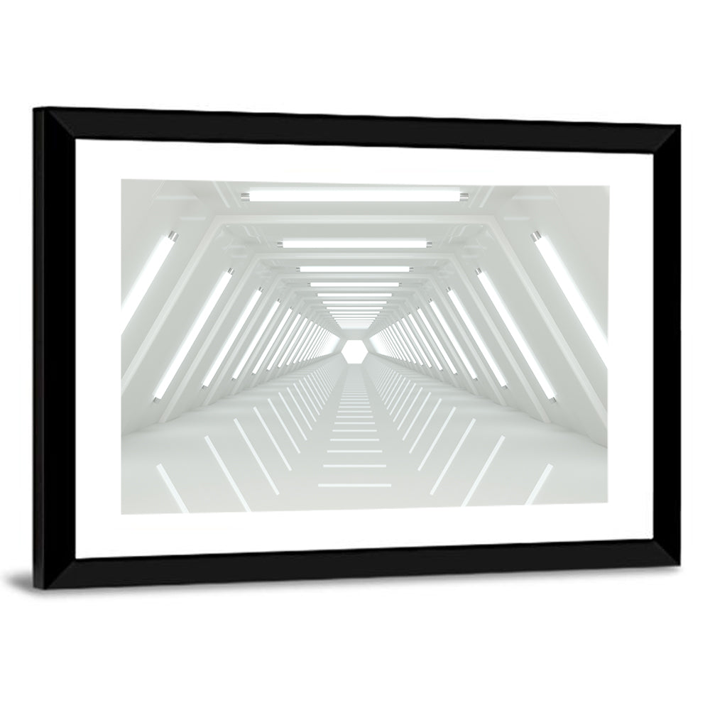 White Tunnel Wall Art