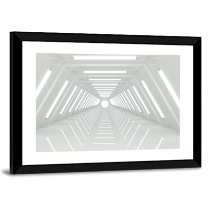 White Tunnel Wall Art