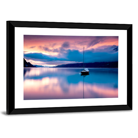 Lake Brienz At Sunset Wall Art