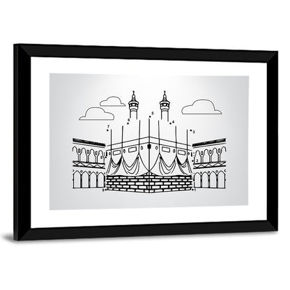 Khana E Kaaba Minimalist Line Wall Art