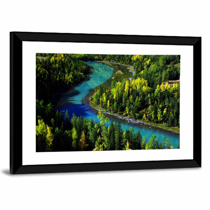 Moon Bay at Kanak Lake Wall Art as a framed print