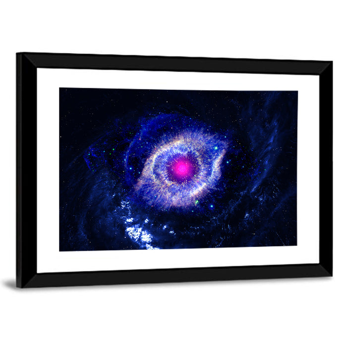 Deep Space Star Field Wall Art as a framed print