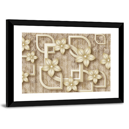 Layered 3d Floral Mural Wall Art