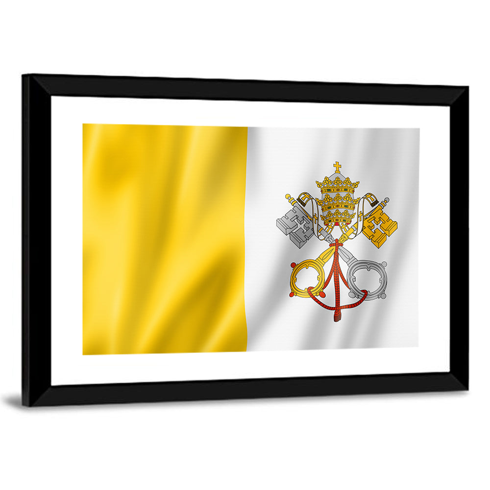 Flag Of Vatican City Wall Art