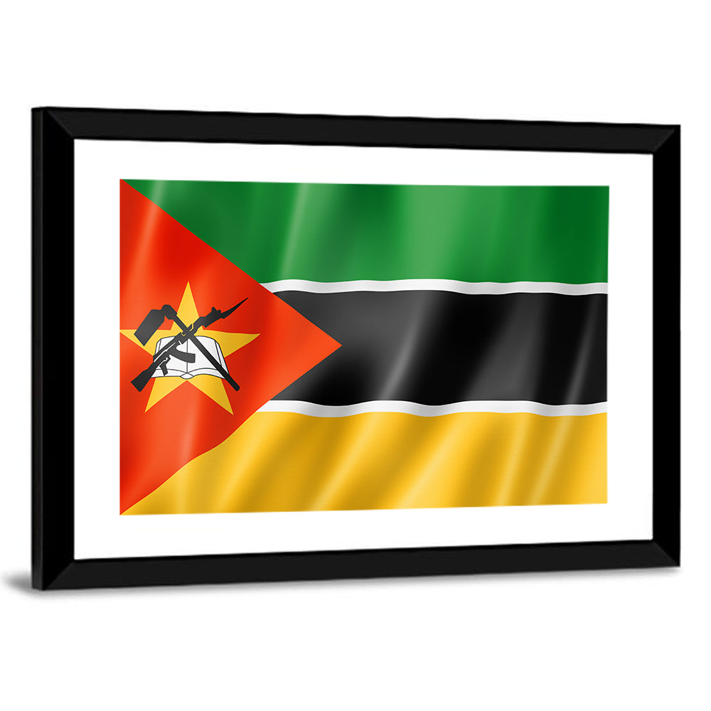 Mozambique National Flag Wall Art