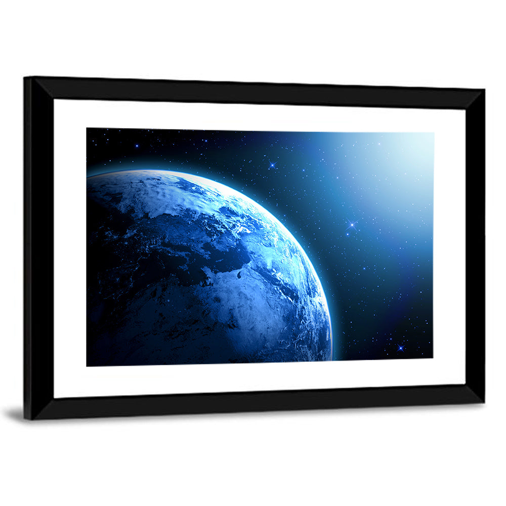 Planet Earth in Space Wall Art