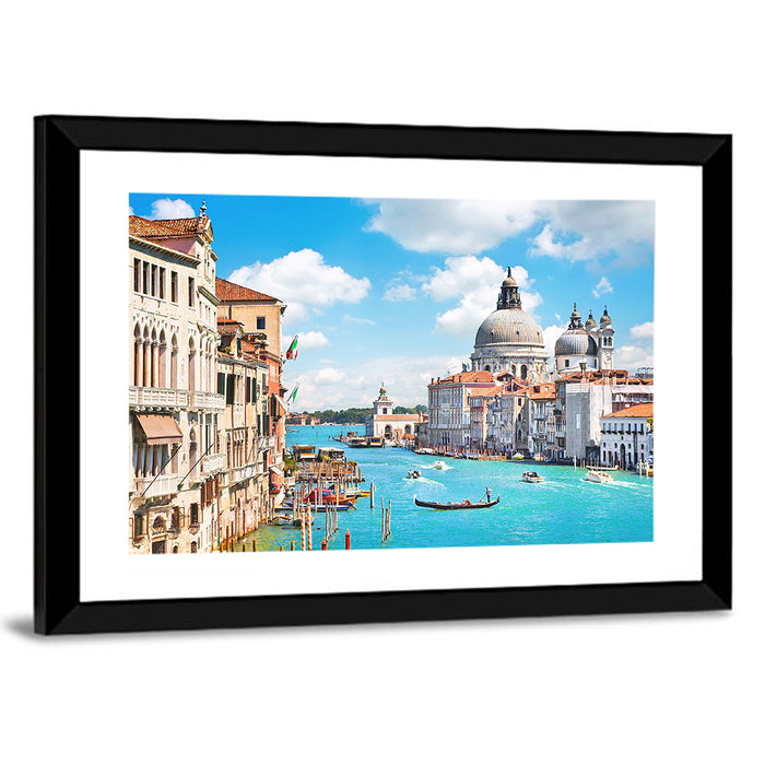 Grand Canal with Santa Maria Della Salute Wall Art as a framed print