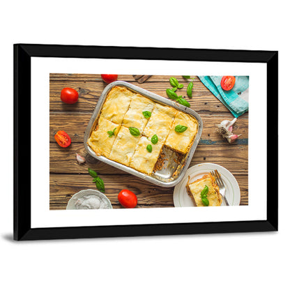 Rustic Homemade Lasagna Wall Art