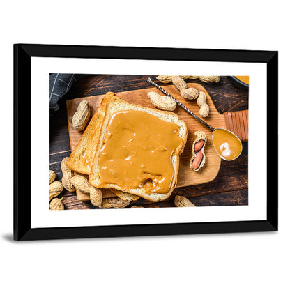 Peanut Butter Toast Slice Wall Art