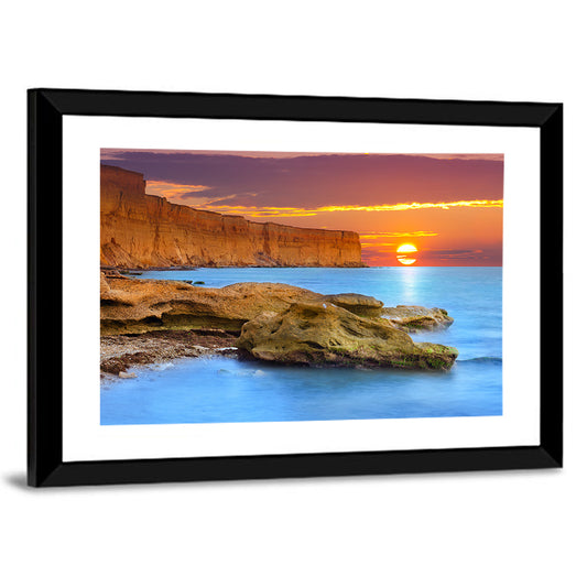 Sunset Over Algarve Coast Wall Art