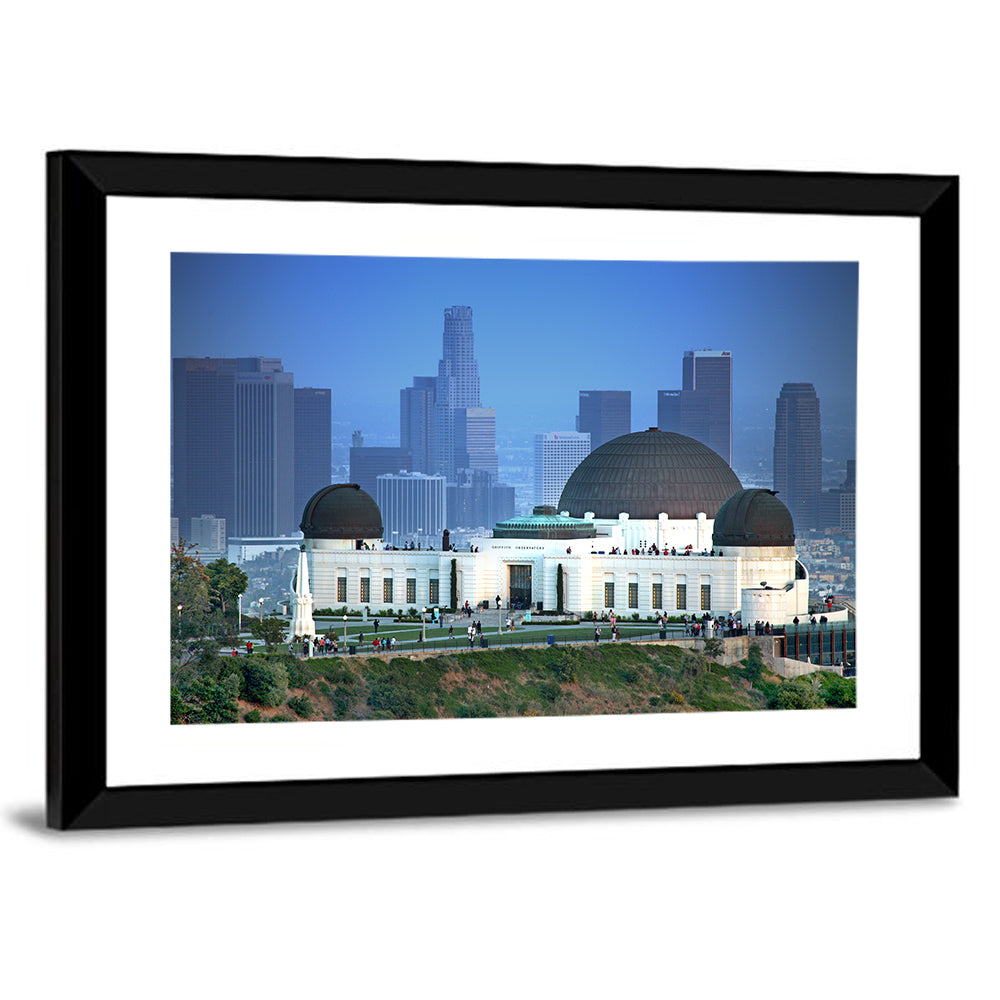 Griffith Observatory with City Skyline Wall Art