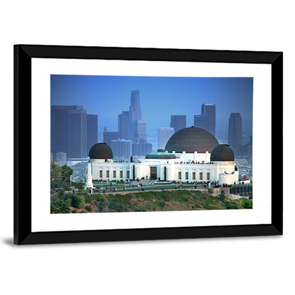 Griffith Observatory with City Skyline Wall Art