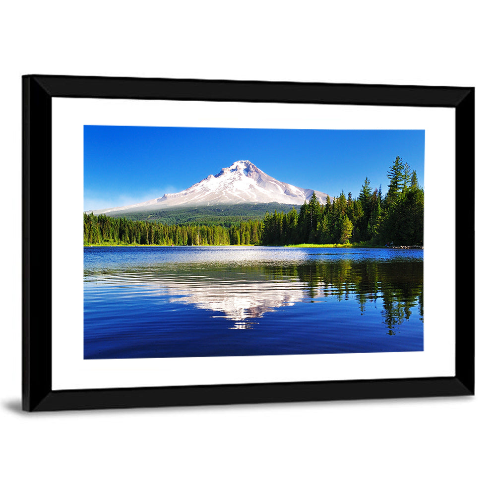 Mount Hood Reflection at Trillium Lake Wall Art