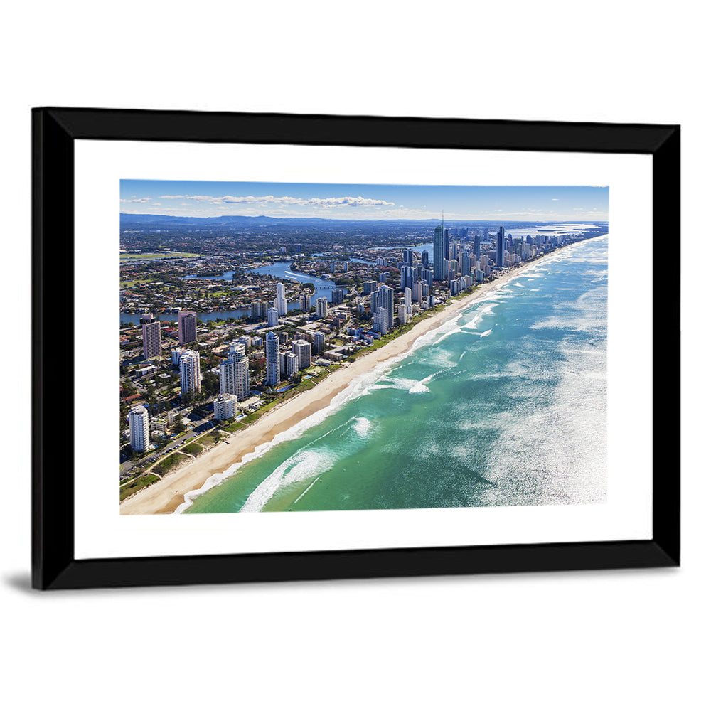 Gold Coast Surfers Paradise Skyline Wall Art