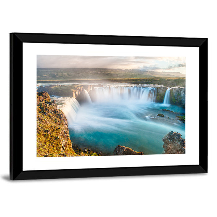 Goðafoss Waterfall, Iceland Wall Art as a framed print