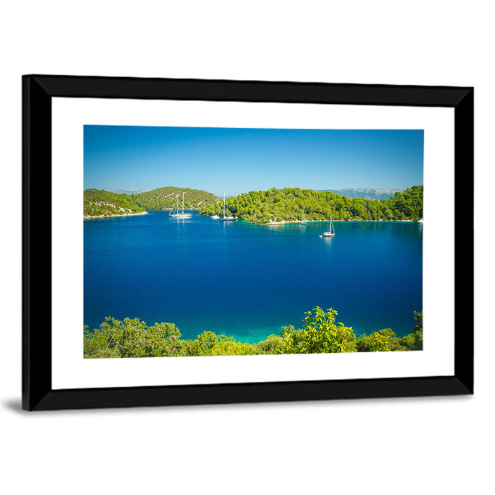 Mljet Coastline Croatia Wall Art as a framed print