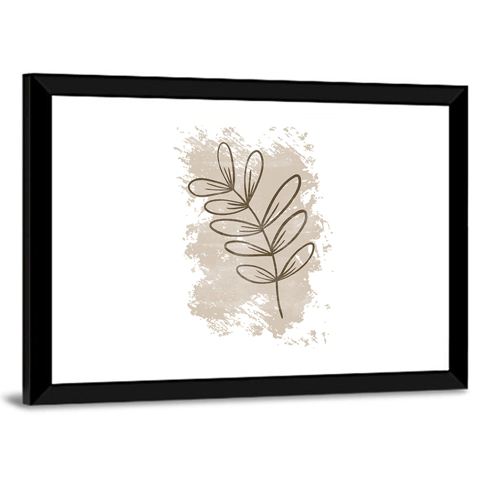 Centered Leaf Study Wall Art
