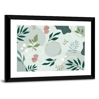 Layered Botanical Abstraction Wall Art