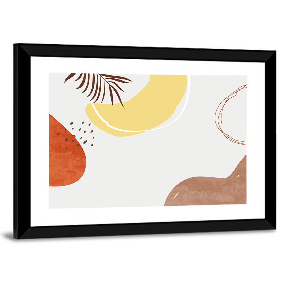 Nordic Palm Leaf Abstract Wall Art