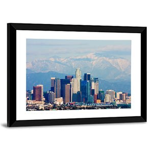 Los Angeles With Snowy Mountains Wall Art